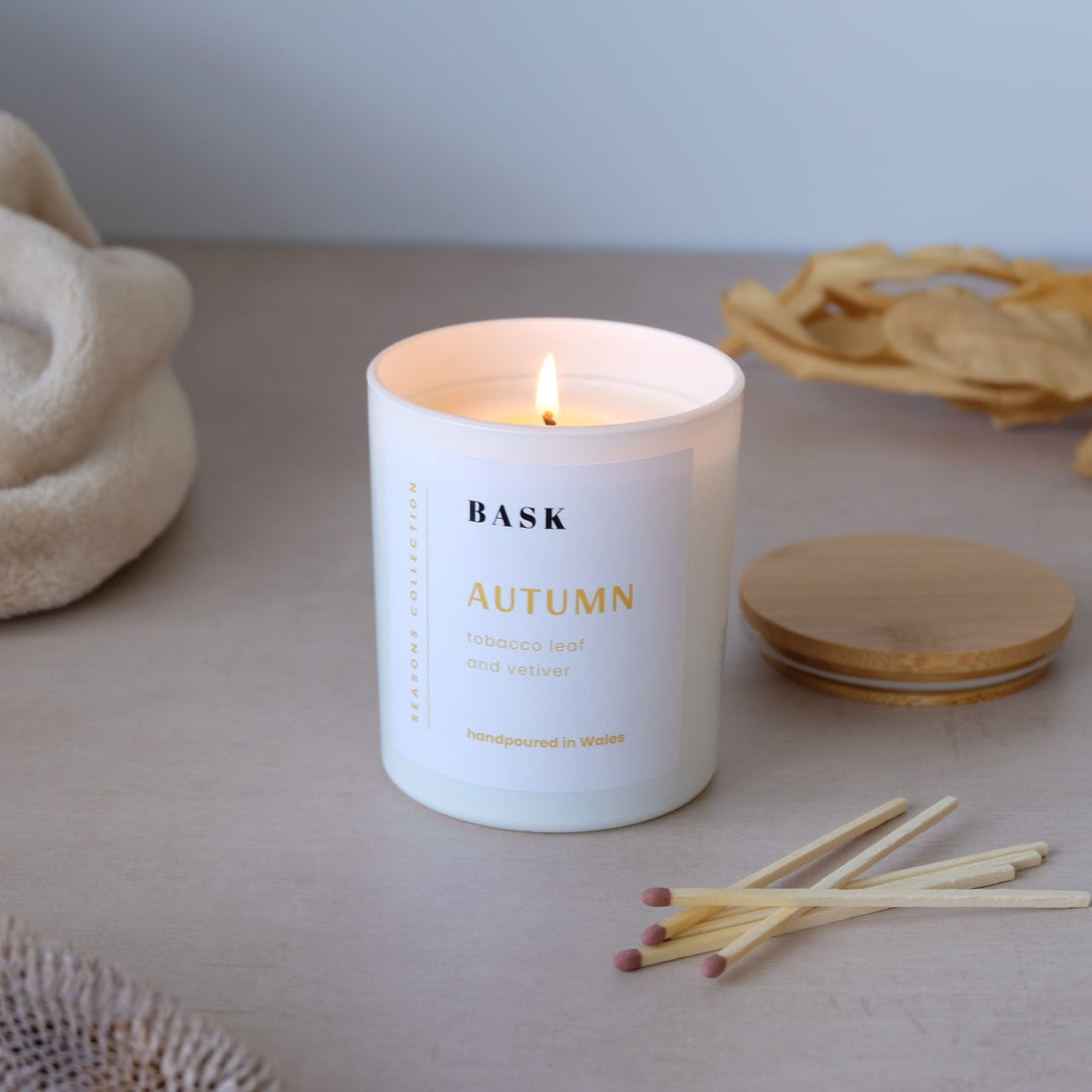 Autumn scented candles and wax melts