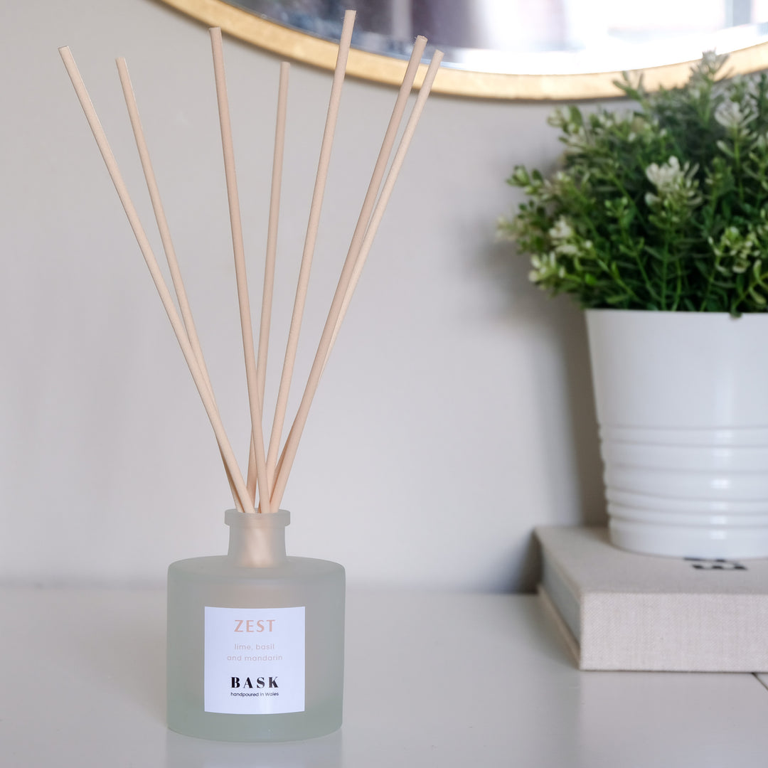 Zest Reed Diffuser | Lime, Basil and Mandarin