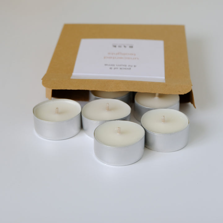Unscented Tealights | Pack of 9